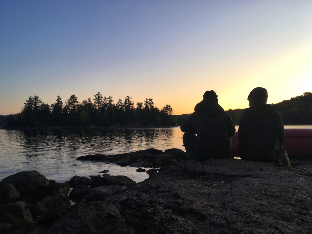 Coucher de soleil en expedition