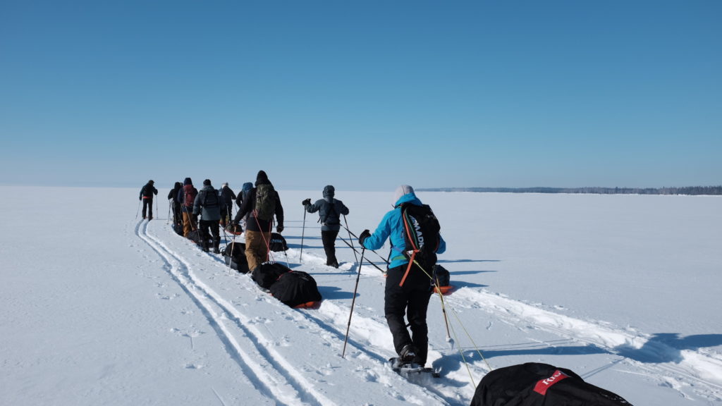 Les aventuriers du Double défi sur le lac Saint-Jean